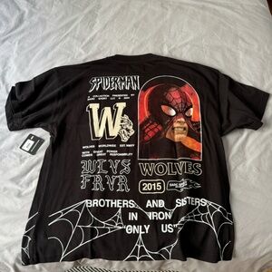 Darc Spider-Man oversized T-shirt in Men’s Large